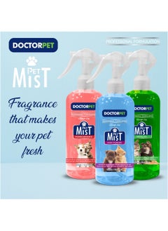 DOCTERPET Doctor Pet Pomegranate Fragrance Mist Cologne 400ML – Pet Safe Deodorizing Spray, Long-Lasting Freshness, Sweet Pomegranate Scent, Hypoallergenic for Cats and Dogs  - Image 4