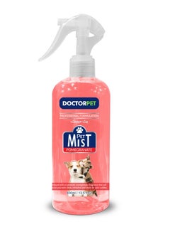 DOCTERPET Doctor Pet Pomegranate Fragrance Mist Cologne 400ML – Pet Safe Deodorizing Spray, Long-Lasting Freshness, Sweet Pomegranate Scent, Hypoallergenic for Cats and Dogs  - Image 1