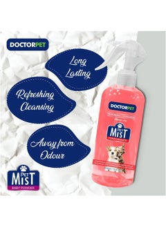 DOCTERPET Doctor Pet Pomegranate Fragrance Mist Cologne 400ML – Pet Safe Deodorizing Spray, Long-Lasting Freshness, Sweet Pomegranate Scent, Hypoallergenic for Cats and Dogs  - Image 2