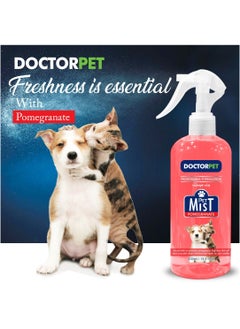 DOCTERPET Doctor Pet Pomegranate Fragrance Mist Cologne 400ML – Pet Safe Deodorizing Spray, Long-Lasting Freshness, Sweet Pomegranate Scent, Hypoallergenic for Cats and Dogs  - Image 3