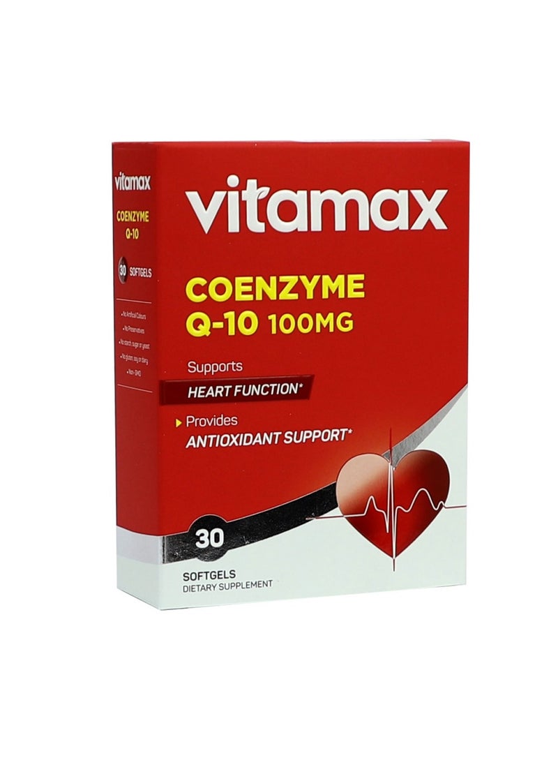 Vitamax - Coenzyme Q10 100 mg Softgels 30's - Image 1