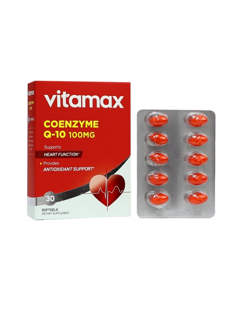 Vitamax - Coenzyme Q10 100 mg Softgels 30's - Image 1