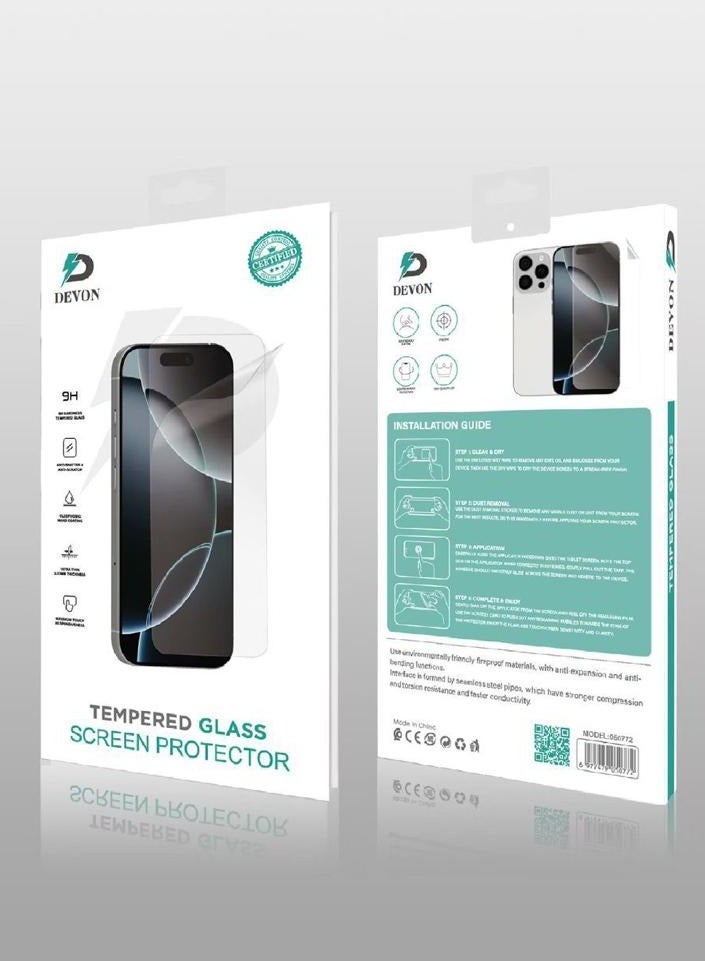 Devon iPhone 12 Pro Clear 9H Hardness Protection