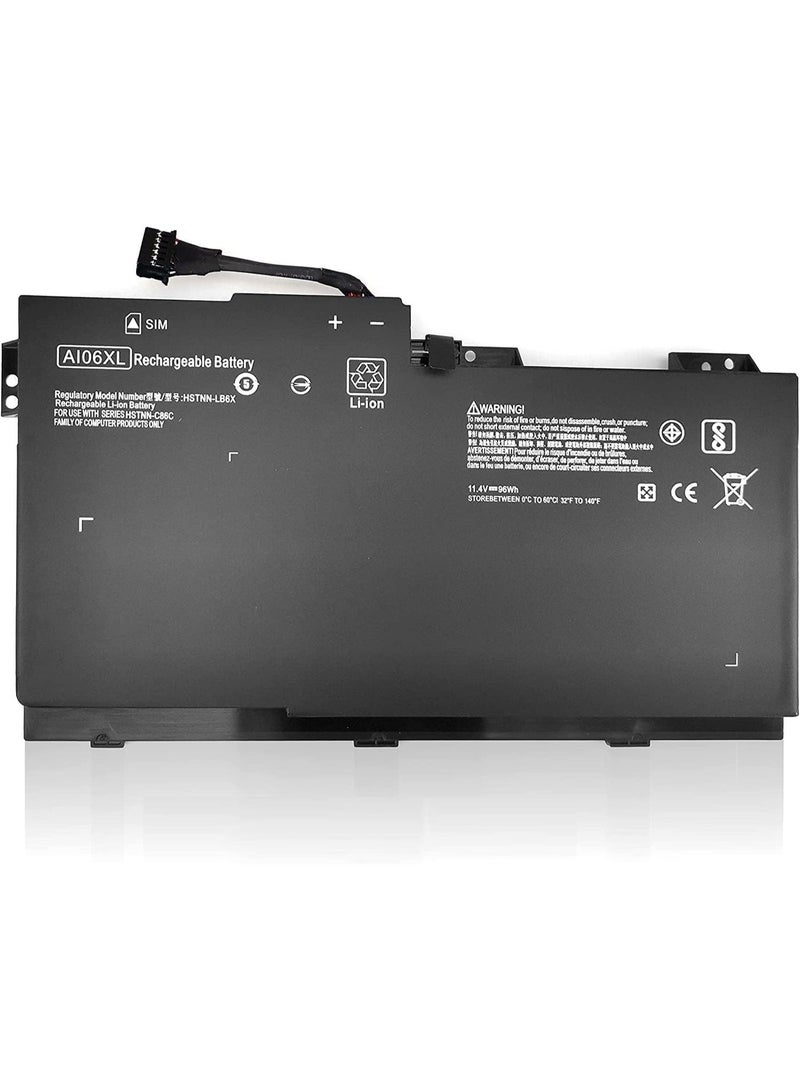 Zexen AI06XL A106XL AIO6XL Battery Fit Compatible for HP ZBook 17 G3 Series X9T88UT T7V64ET 808397-421 808451-001 808451-002 HSTNN-C86C HSTNN-LB6X AI06096XL - Image 1