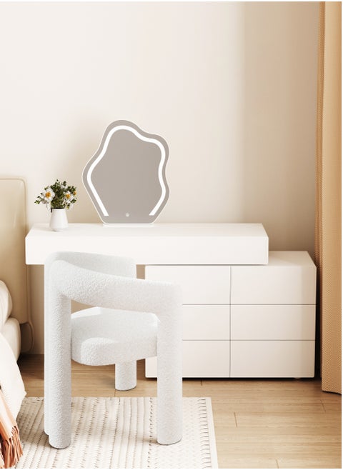 Bedroom Set Adjustable Dressing Table With Mirror Wooden Make Up Table With Led Light