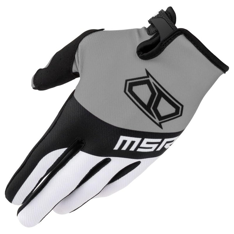 MSR NXT Air MTB Mountain Bike Dirt Bike Motocross MX BMX Outdoor Sports ATV UTV Powersports Riding Gloves for Men and Women Glove Medium White/Black - Image 1