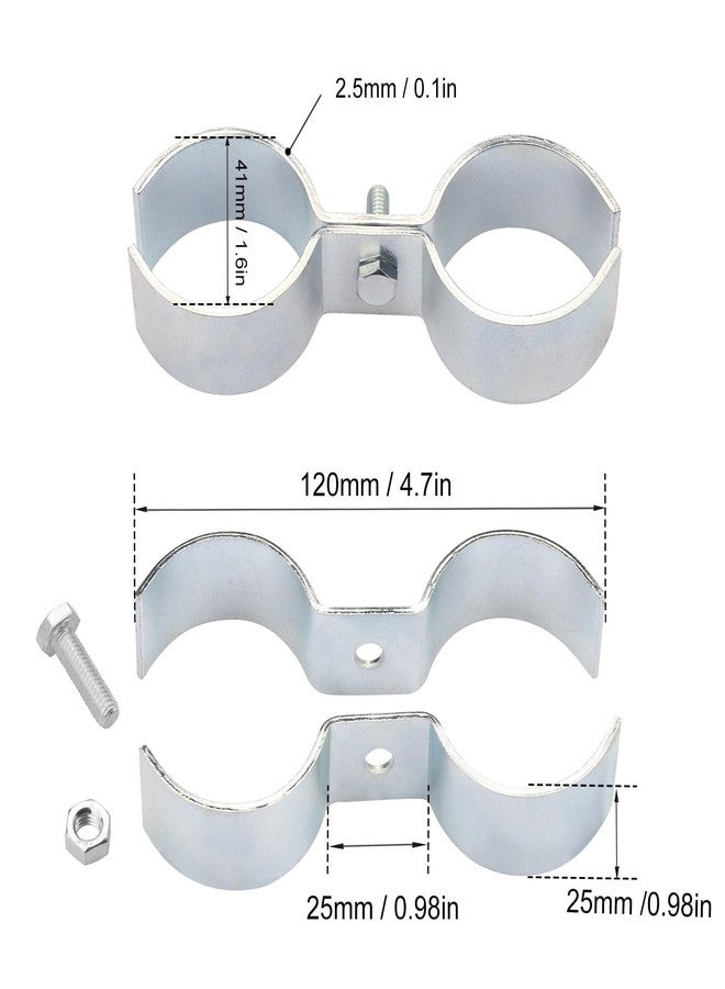 GENHAKON 12 Packs 1 Inch Kennel Clamps, Saddle Clamps, dog kennel clamps, by GENHAKON - Image 2