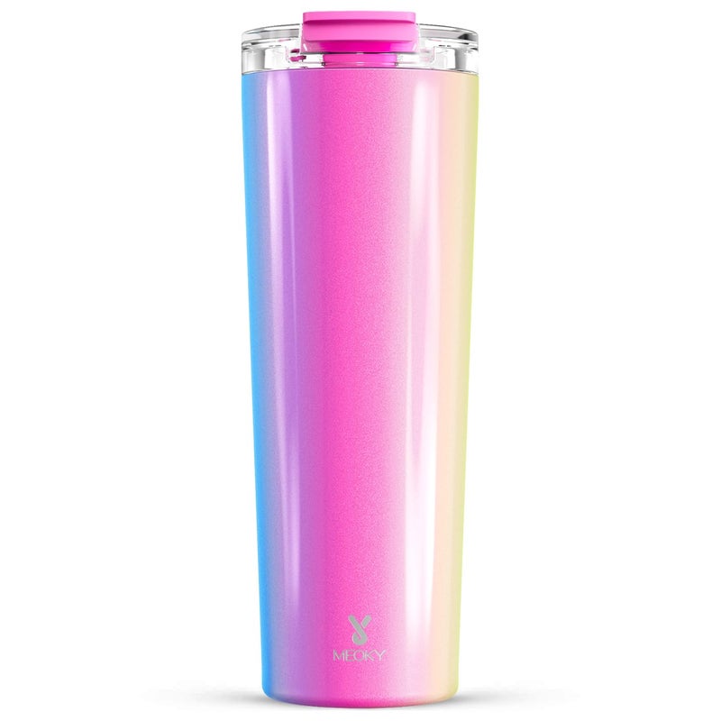 Meoky 30 oz Travel Coffee Mug with Leakproof Lid Stainless Steel Insulated Coffee Tumbler Keeps Hot for 8 Hours or Cold for 24 Hours Fits in Car Cup Holder Carnival