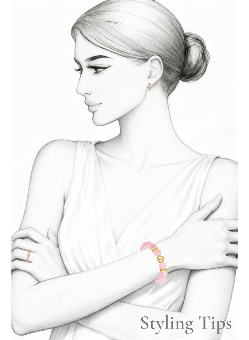 QUAINT Rose Gold Full Moissanite Eternity Ring - Image 4