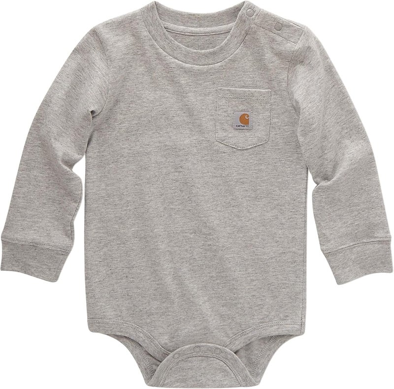 Carhartt Unisex Baby Long-sleeve Pocket Bodysuit - Image 1
