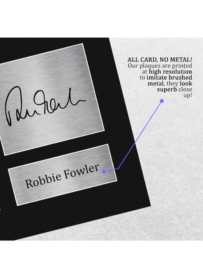 HWC Trading HWC Trading Robbie Fowler Gifts Signed Printed Autograph Liverpool Photo Display  - Image 5