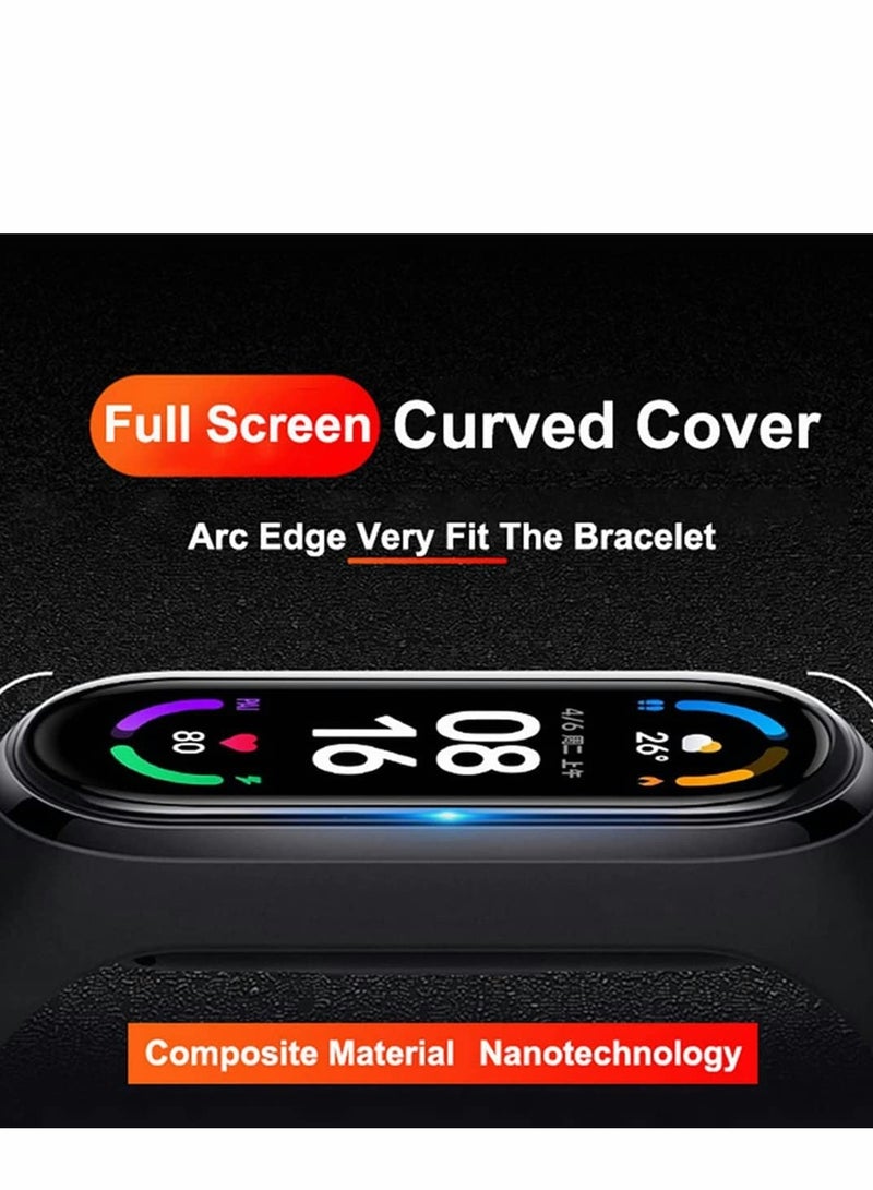 3-Pack 3D Full Cover HD Screen Protector for Xiaomi Mi Band 6 - Clear Protective Film - Image 3