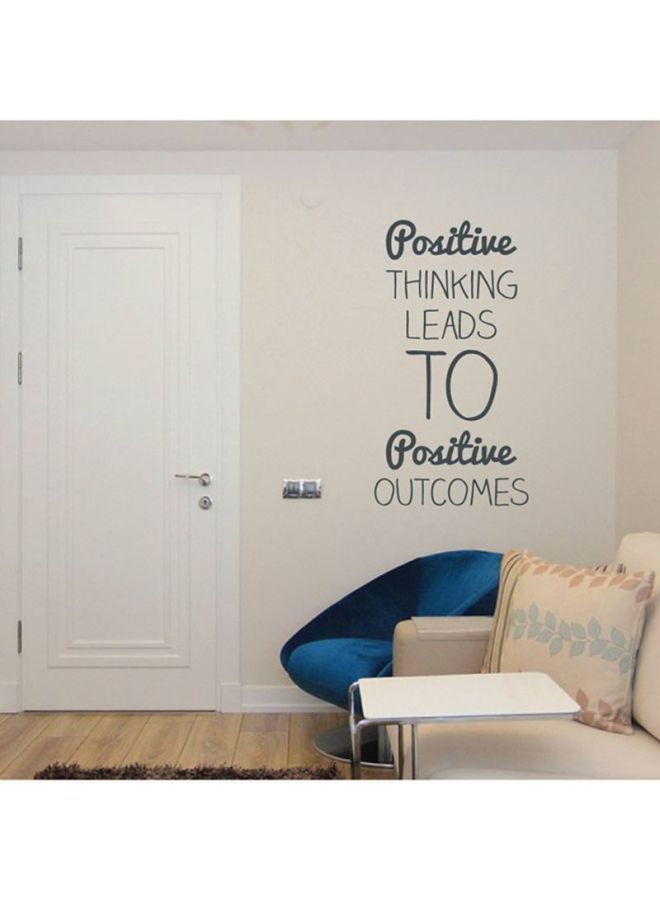 NIBEMINENT Quoted Decorative Wall Sticker Black 90x50cm - Image 2