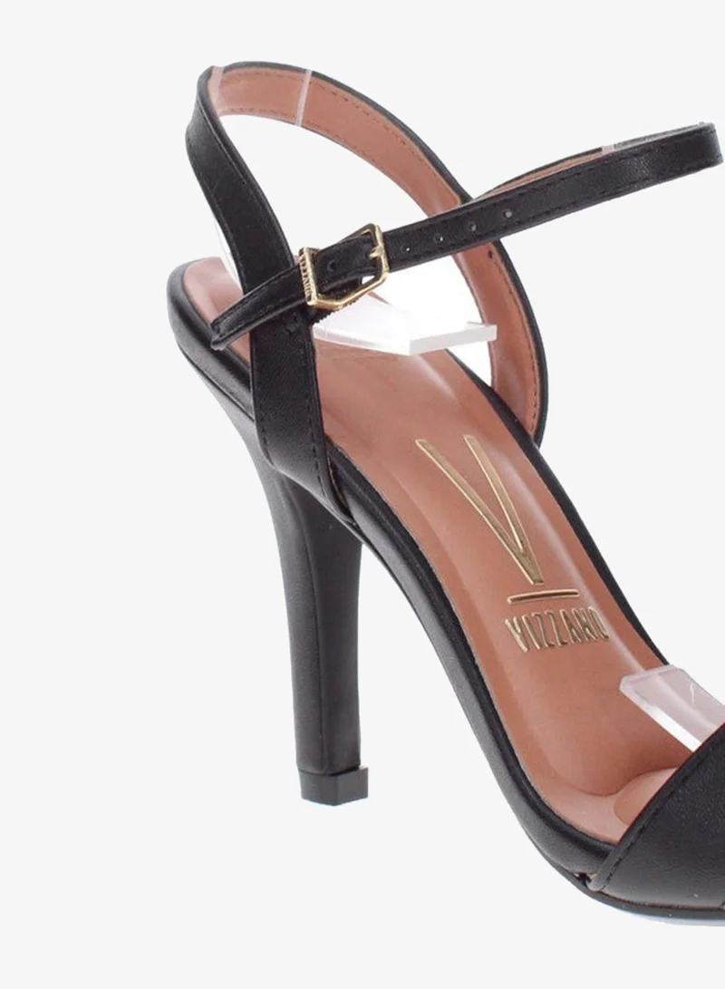 Vizzano Black High Heels Sandals with Back Strap – Elegant sling Back Heels for Girls & Ladies for Women | Best Price UAE