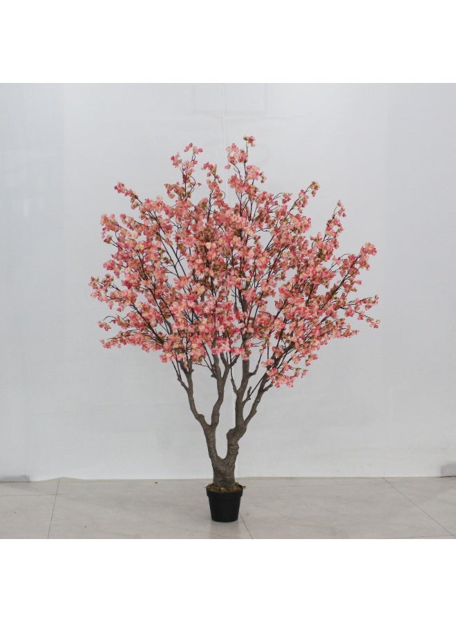 Marcolo Artificial Mini Cherry Tree 200cm Blossom Tree, Pink, Potted Faux Plant, Decorative Home Decor - Image 3