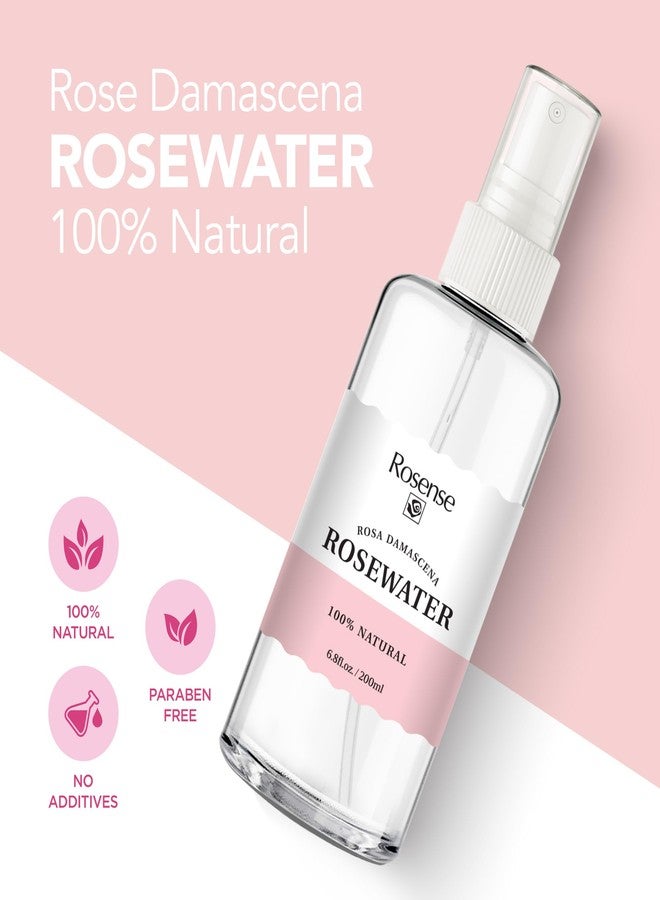 Rosense Rosewater Hydrating Facial Toner/Rose Water Face Mist (6.8 Oz) 2-Pack - Image 2