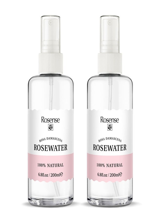 Rosense Rosewater Hydrating Facial Toner/Rose Water Face Mist (6.8 Oz) 2-Pack - Image 1