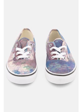VANS Women Authentic Lace Up Close Toe Shoes, Blue Combo  - Image 3