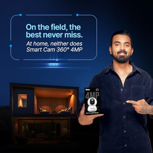 Qubo Smart 360° 4MP [Ultra 2K] Wi-Fi Security Camera [2026 Edition] by Hero Group | Indoor CCTV Cam for Home | AI Person Detection | Auto-Alarm | App Control - Image 3