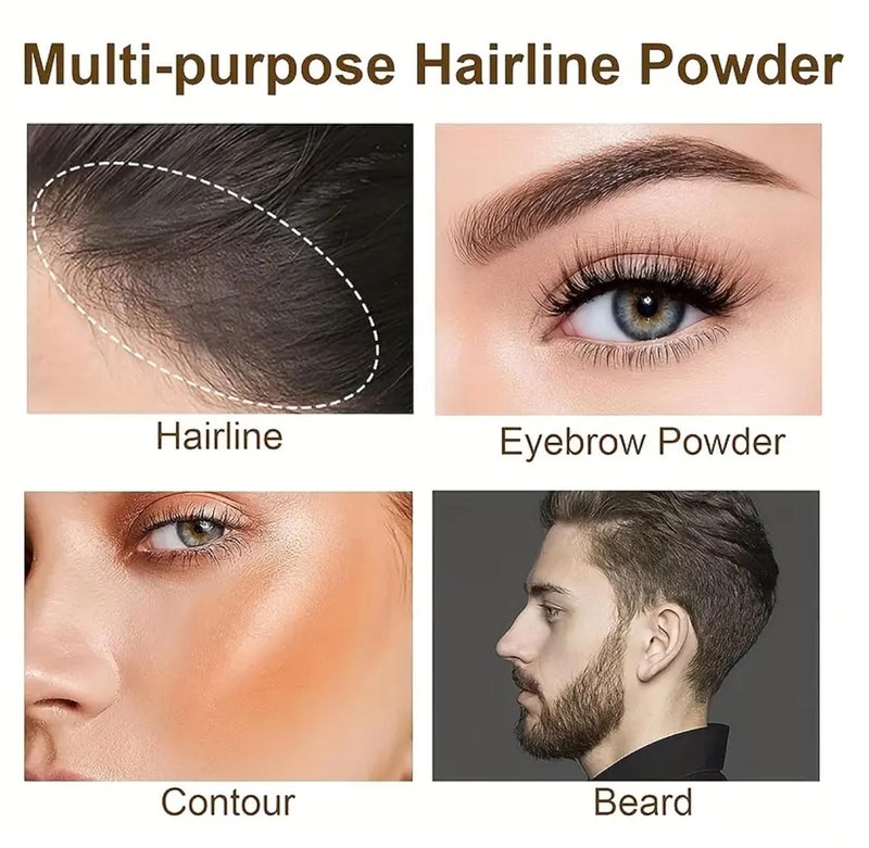CoverUp Hair Powder Brown Covers Grey Roots Bald Spots - Image 4