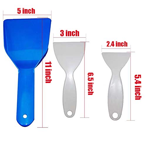 PayPie Plastic Refrigerator Ice Shovel Ice Scraper Snow Remover Cleaning Freezer Frost Shovel Ice Remover Scoop Set of 3 - Image 2