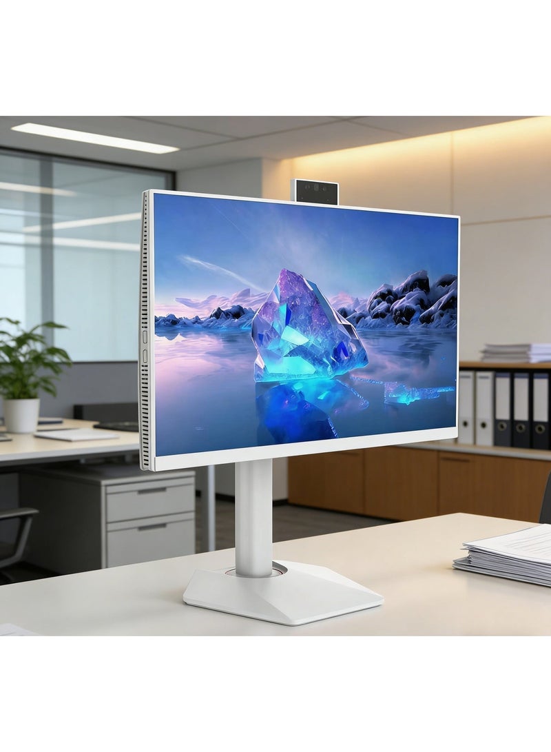 All-in-One Desktop Computer With Full HD (1920x1080) Display, Intel Core i5-3380M Processor/8GB RAM DDR3/256GB SSD/ 5MP Camera/RGB Backlight/ With Wired Keyboard & Mouse arabic white - Image 5