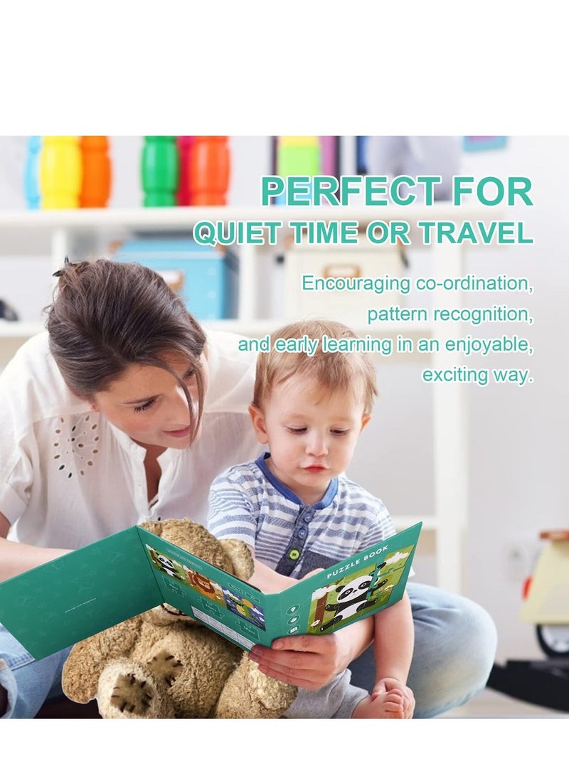 الألغاز المغناطيسية للأطفال من عمر 3 4 5 سنوات، النسخة المتقدمة 9-12-16 قطعة كتاب الألغاز الخشبية للحيوانات، ألعاب السفر، ألعاب تعليمية لمرحلة ما قبل المدرسة - Image 4