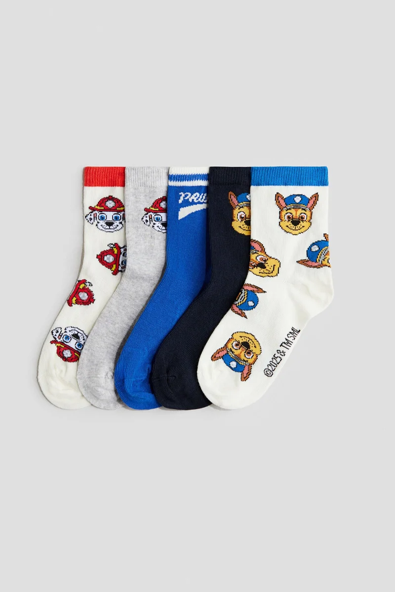 H&M 5-pack patterned socks