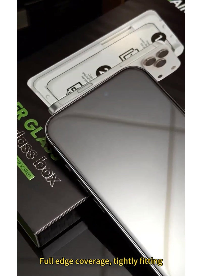 Haimo for iphone 14 pro max Super Glass Magic Box  Screen Privacy Protector, High-Aluminum Material, Oil-Resistant, Fingerprint-Proof, Scratch-Resistant, Wear-Resistant with Rounded Edges for Comfortable Grip for iphone 14 pro max，Extremely simple installation and use - Image 5