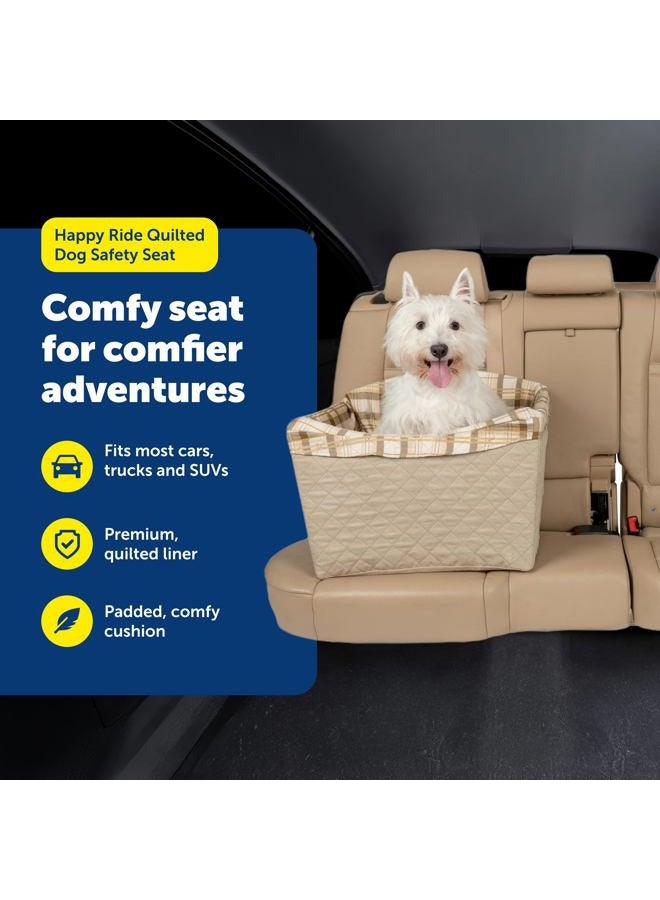 PetSafe مقعد أمان للكلاب مبطن - مقعد سيارة مخصص للحيوانات الأليفة للسفر بشكل أكثر أمانًا - معزز حيوانات أليفة مرتفع لرؤية النوافذ - غطاء قابل للإزالة وقابل للغسل في الغسالة - يناسب معظم السيارات - Image 4