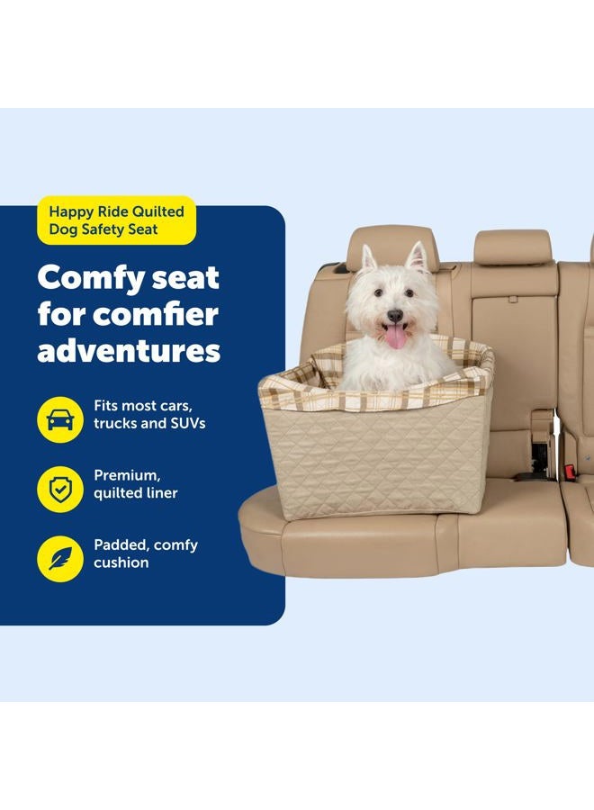 PetSafe مقعد أمان للكلاب مبطن - مقعد سيارة مخصص للحيوانات الأليفة للسفر بشكل أكثر أمانًا - معزز حيوانات أليفة مرتفع لرؤية النوافذ - غطاء قابل للإزالة وقابل للغسل في الغسالة - يناسب معظم السيارات - Image 5