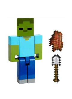 MINECRAFT Minecraft Craft-A-Block Zombie Core Figure  - Image 1