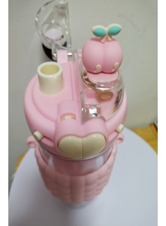 Cartoon Water Bottle with Two Spouts - Image 4
