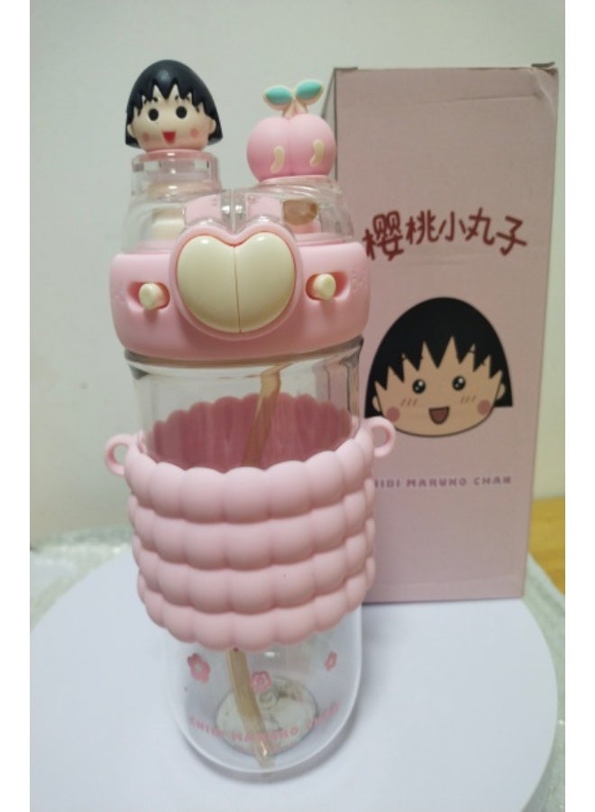 Cartoon Water Bottle with Two Spouts - Image 5