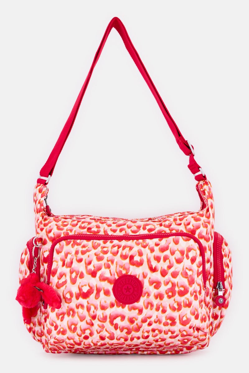 kipling Women Animal Print Cross Body Bag With Keyring, Multicolor - Image 1