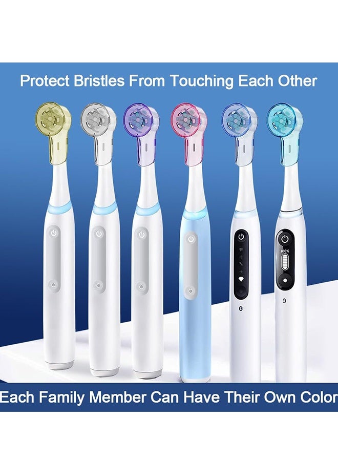 12 Pcs Colorful Toothbrush Head Protective Covers, Breathable Dustproof Acrylic Toothbrush Head Shell Caps, Portable Toothbrush Head Protector for Home Office Travel Camping School Use - Image 2
