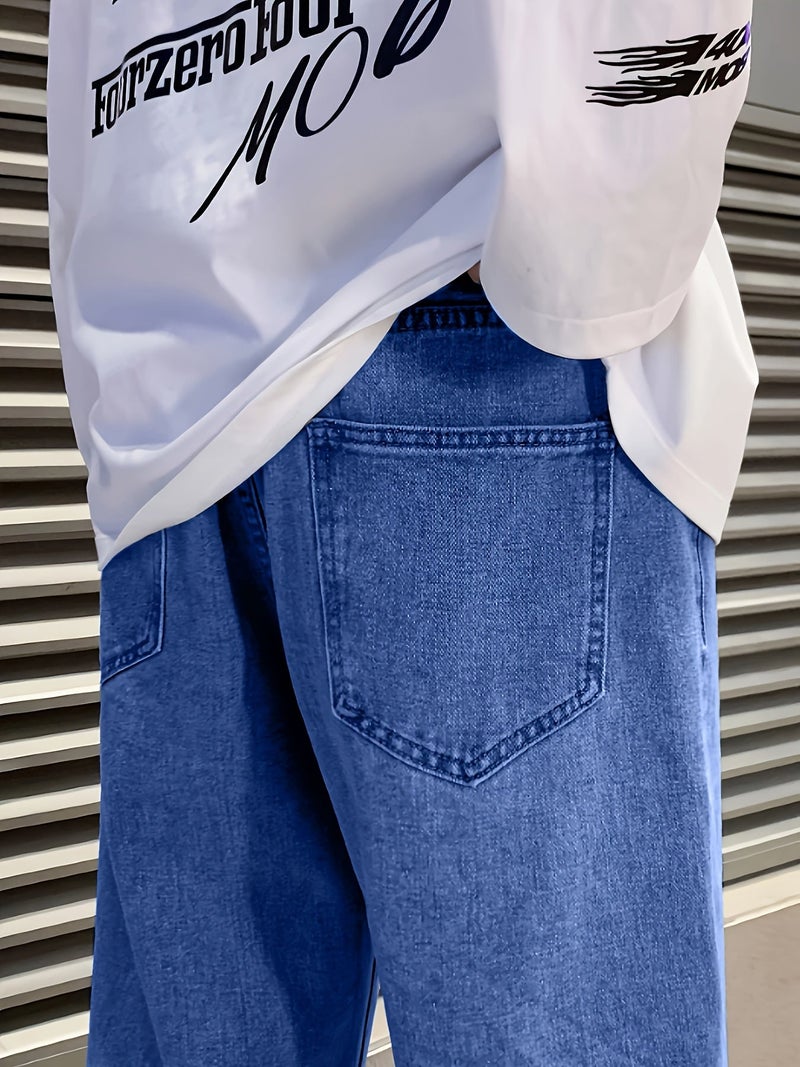 Men'S Loose Wide-Leg Jeans - Image 5
