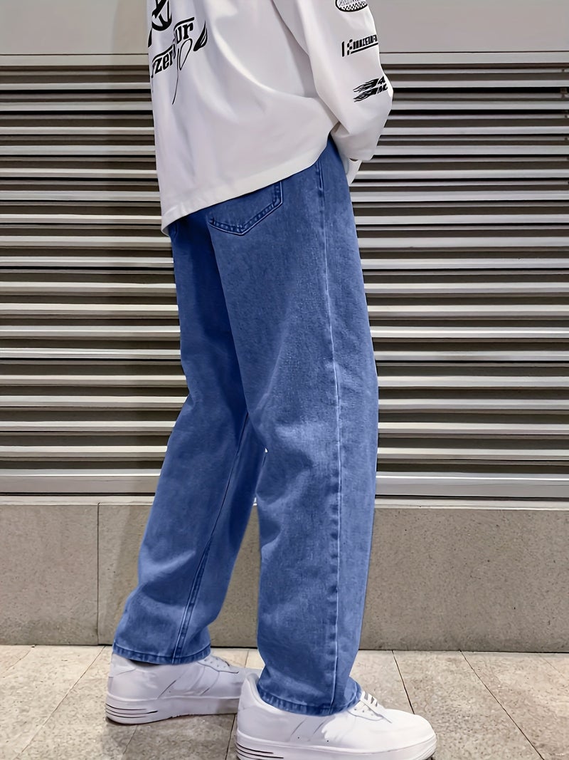 Men'S Loose Wide-Leg Jeans - Image 3