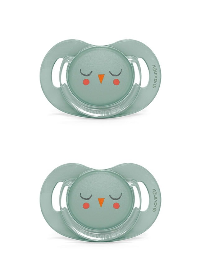 Suavinex Premium Soother|+6-18M|Owl Green|Physiological - Image 3