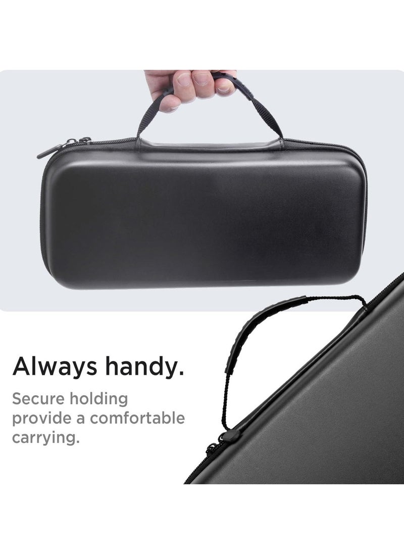 Carrying Case for ASUS Rog Ally/Rog Ally X Shockproof Hard Shell Protective Large Capacity Portable Hard Shell Travel Bag with Built-in 10 Storage Card Slots (Black)