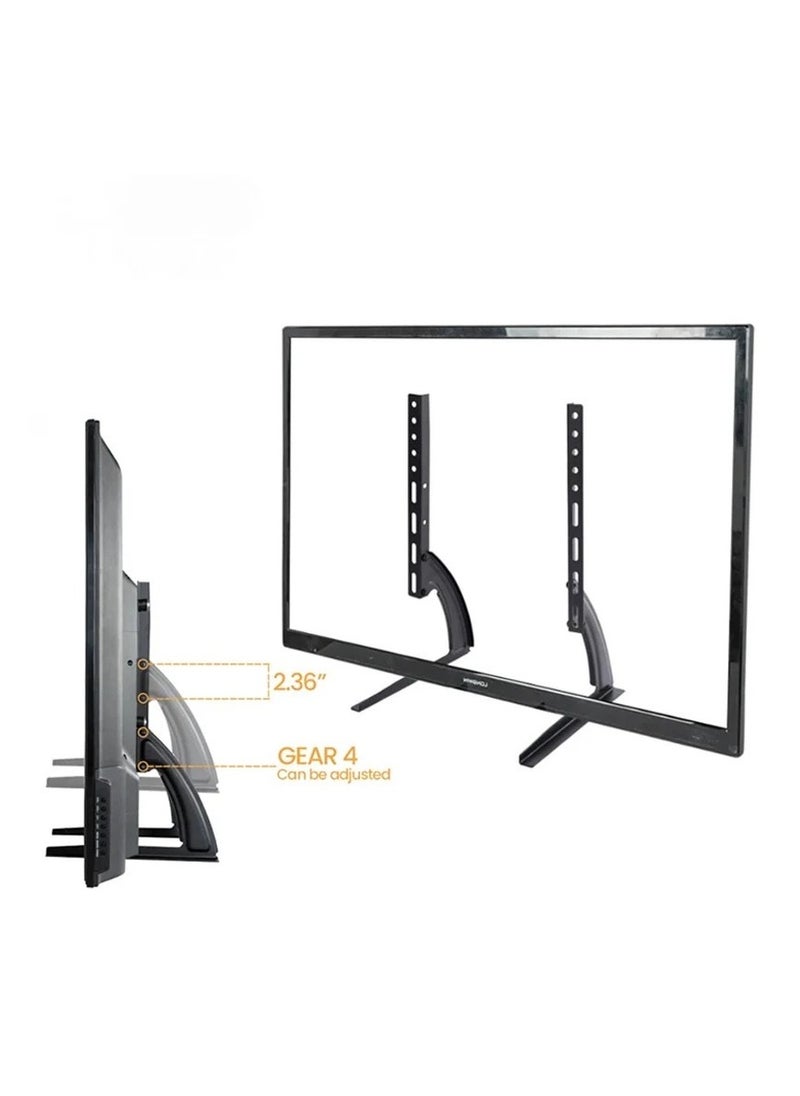 Universal TV Stand Mount Table Top Pedestal For 32-75 Inch LCD/LED/Plasma TV Height Adjustable TV Legs For Screen Monitor Bracket