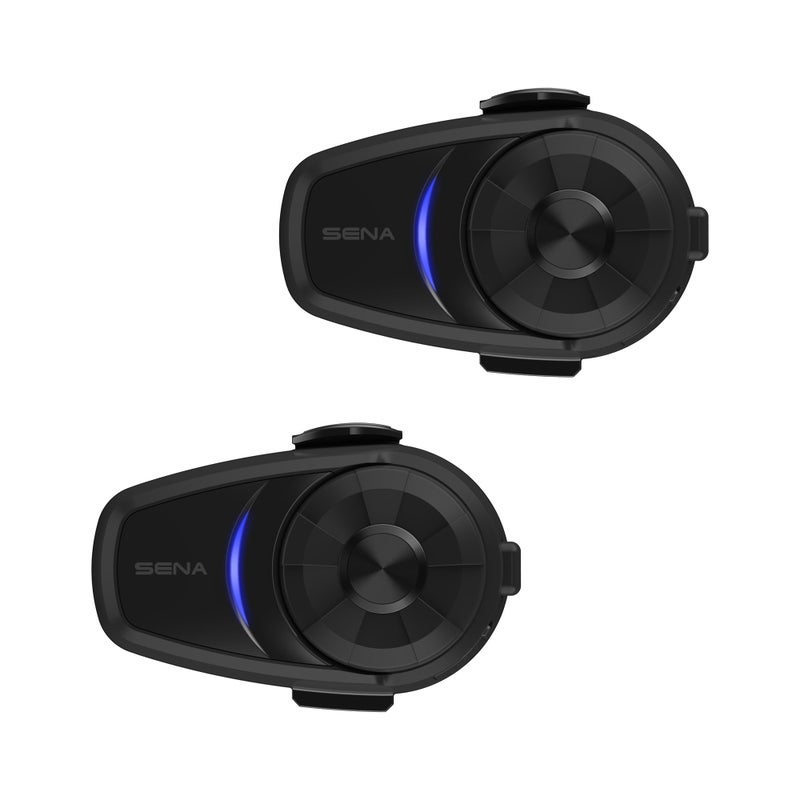 Sena 10S Motorcycle Bluetooth Headset Communication System Dual Pack