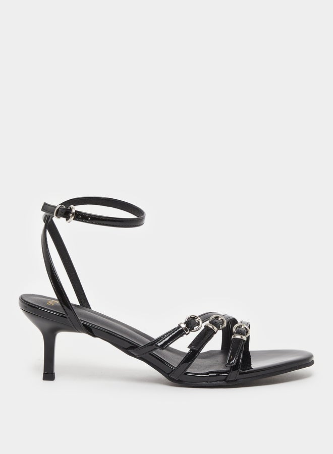 Styli Belted Strap Stiletto Heel Sandals - Image 2