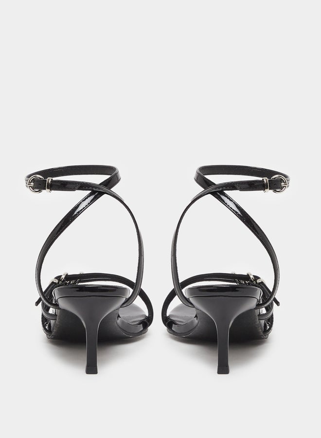 Styli Belted Strap Stiletto Heel Sandals - Image 5