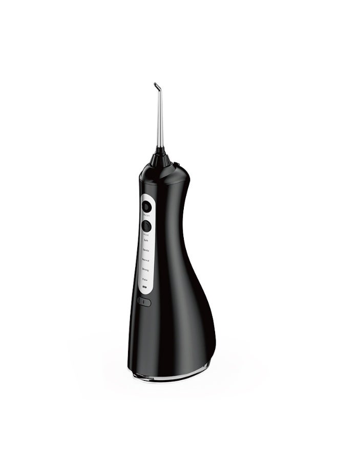 Cordless Portable Oral Irrigator / Water Flosser – 5 Cleaning Modes, 4 Nozzles, IPX7 Waterproof - Black, 320ml - Image 5