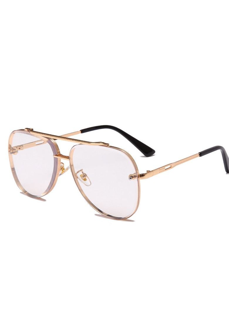HDCRAFTER - New Gradient Lens Metal Frame Sunglasses - Image 1