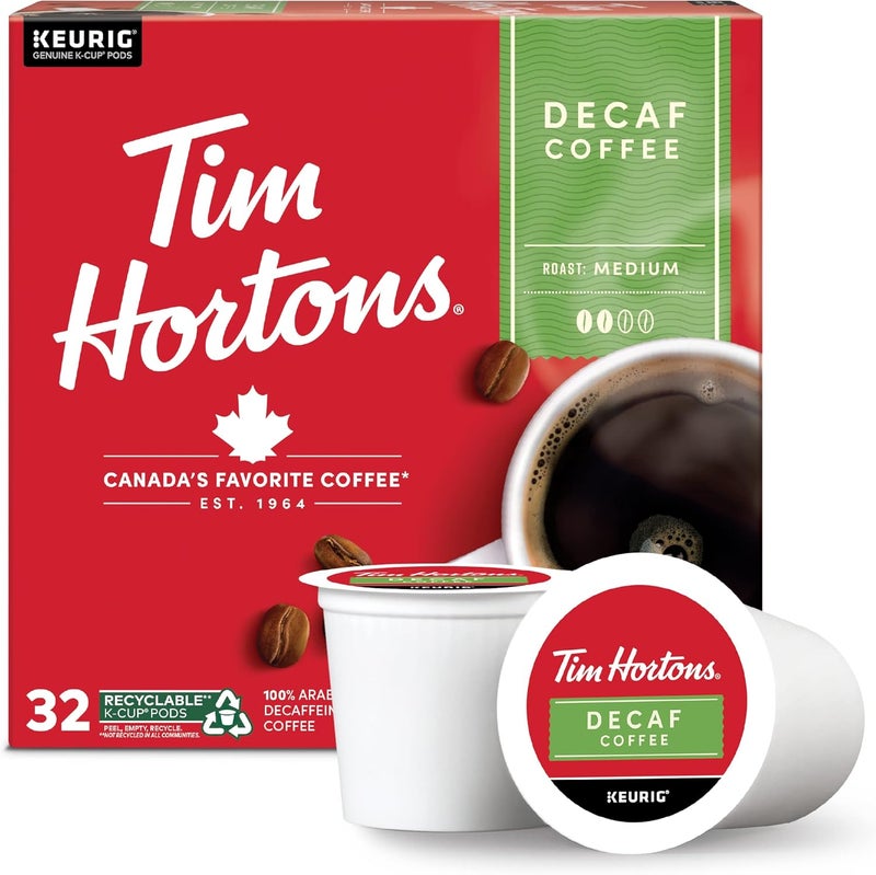 Tim Hortons Decaf Medium Roast Coffee K-Cup Pods - Image 1