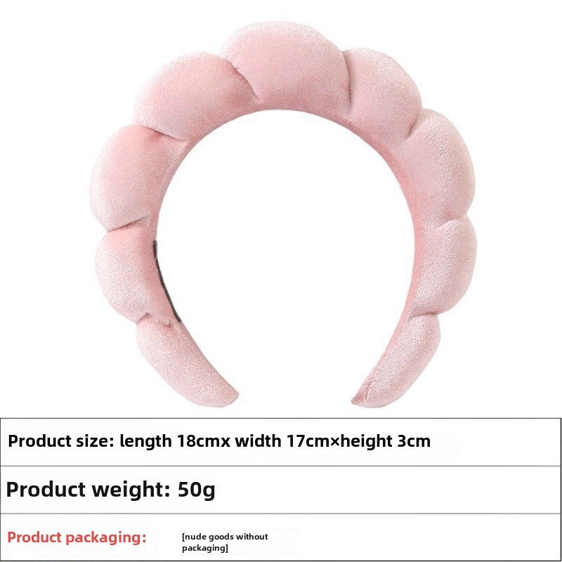 Generic Twist Sponge Headband Set Cloud Hair Accessory 9# gold velvet light pink headband 