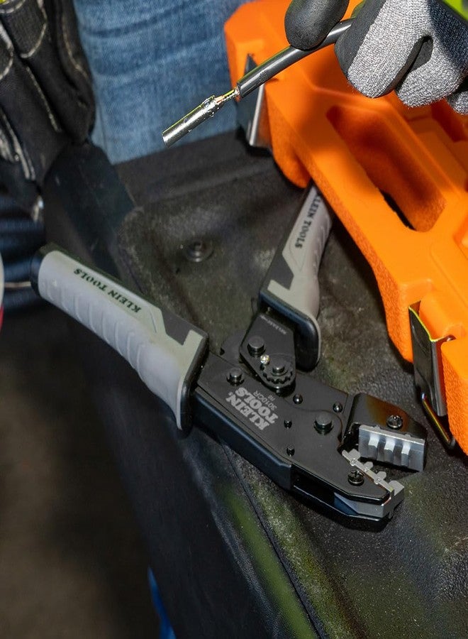 Klein Tools 3010CR MC4 Solar Ratcheting Crimper for 10-14 AWG Stranded Copper Wire PV Connectors - Image 5
