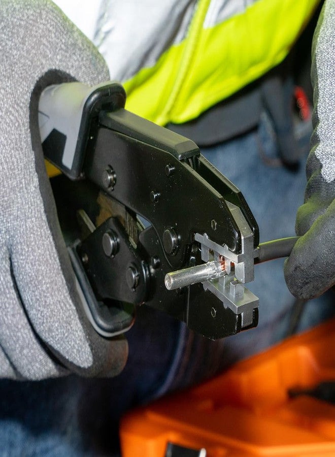 Klein Tools 3010CR MC4 Solar Ratcheting Crimper for 10-14 AWG Stranded Copper Wire PV Connectors - Image 4